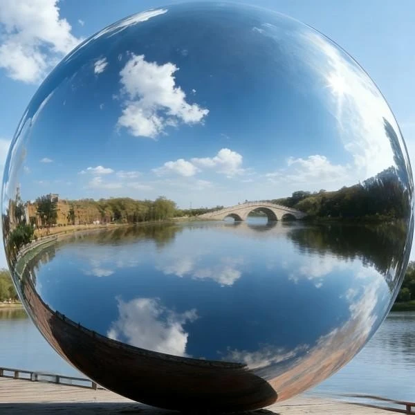 Stainless Steel Orb Sculpture